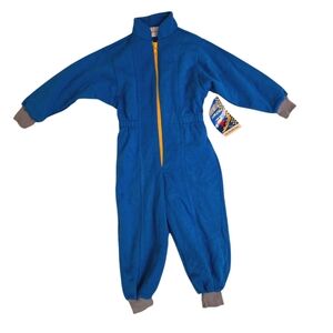 Vintage 1990s Healthtex Catastrophic Surf blue zip-up coverall NWT